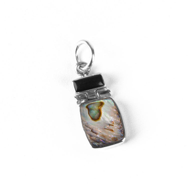 Onyx & Abalone Pendant