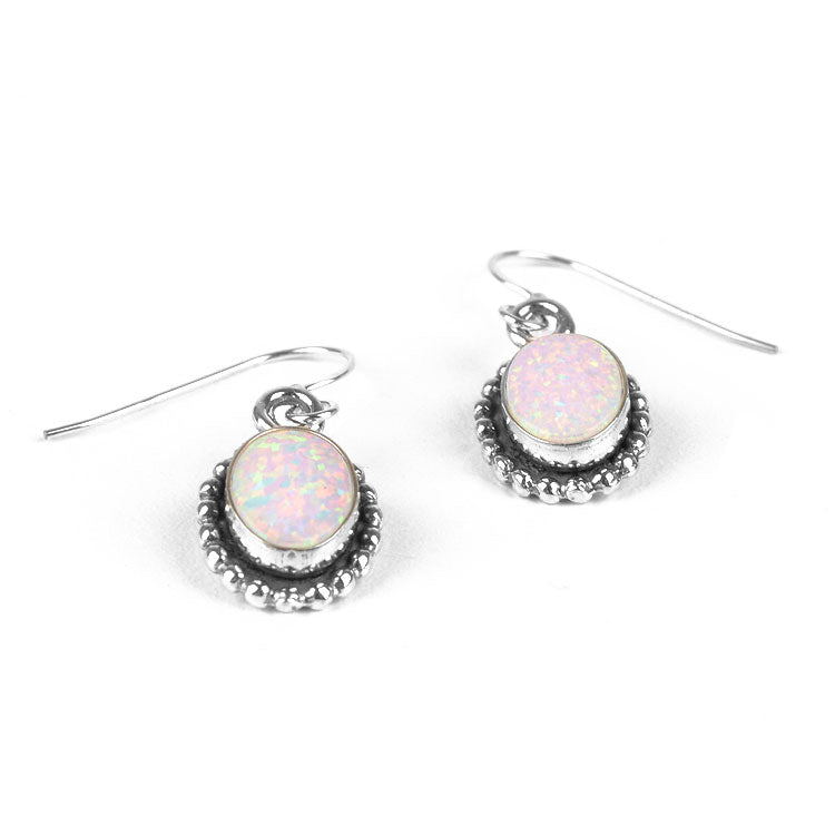 Small Oval Opal Earrings