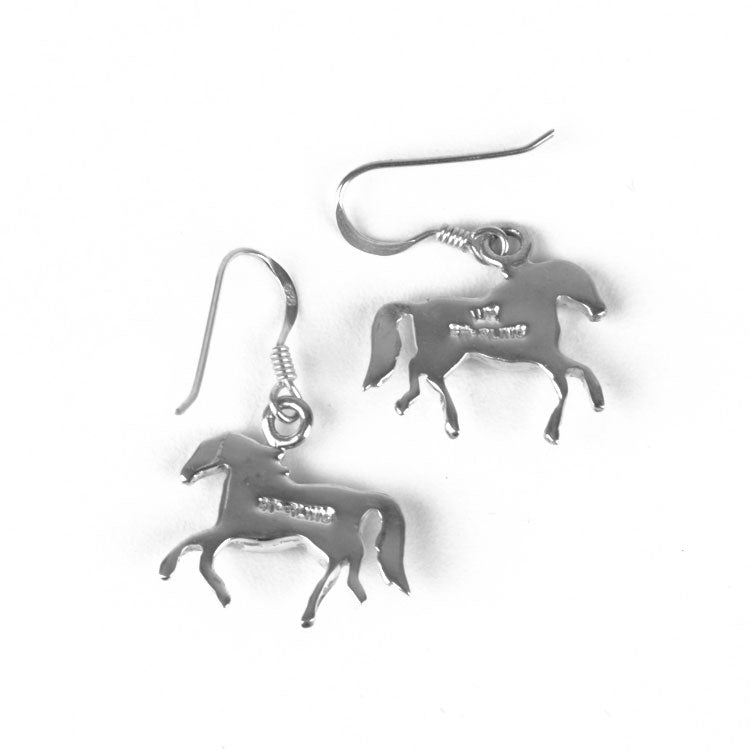 Gemstone Horse Earrings