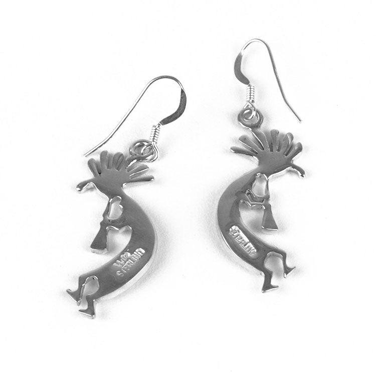 Turquoise & Opal Kokopelli Earrings