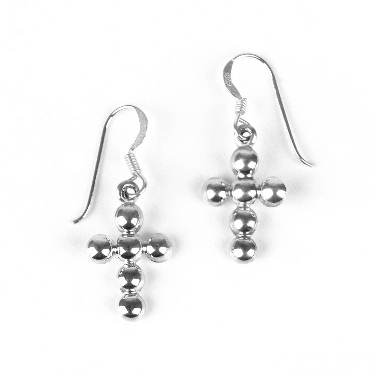 Sterling Silver Cross Earrings