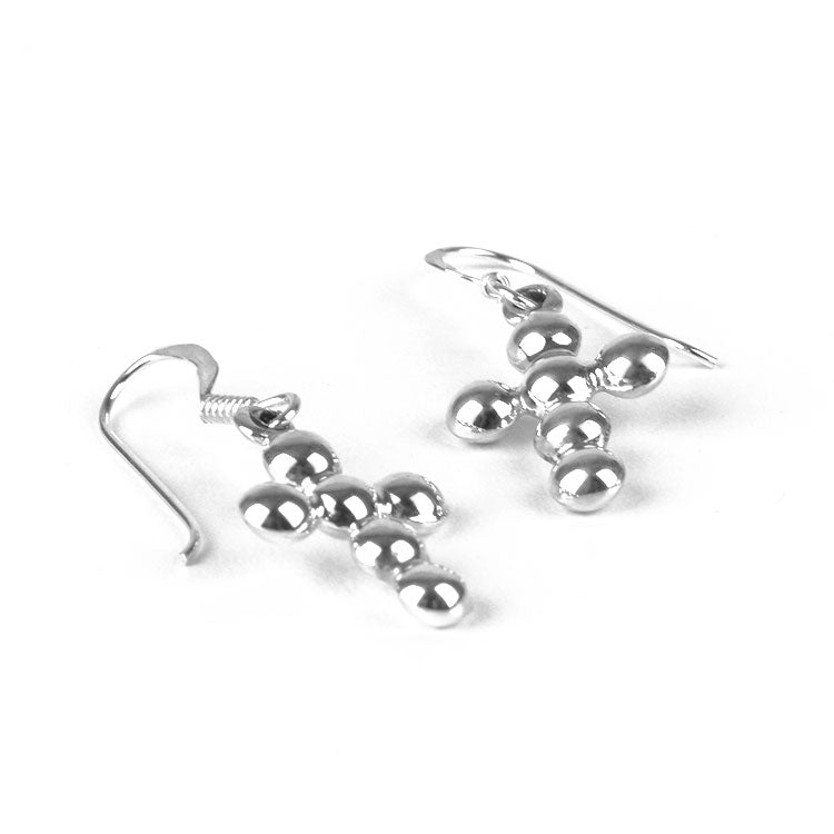 Sterling Silver Cross Earrings