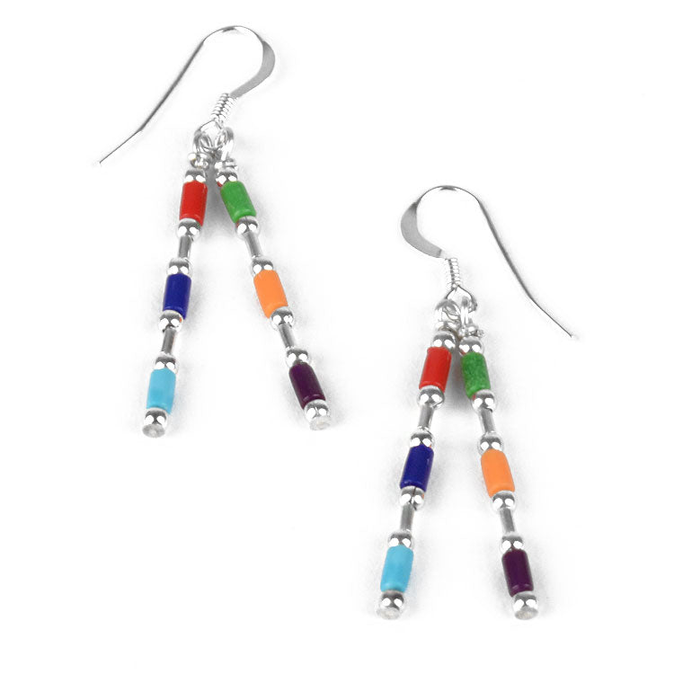 Fun Colorful Bars Earrings