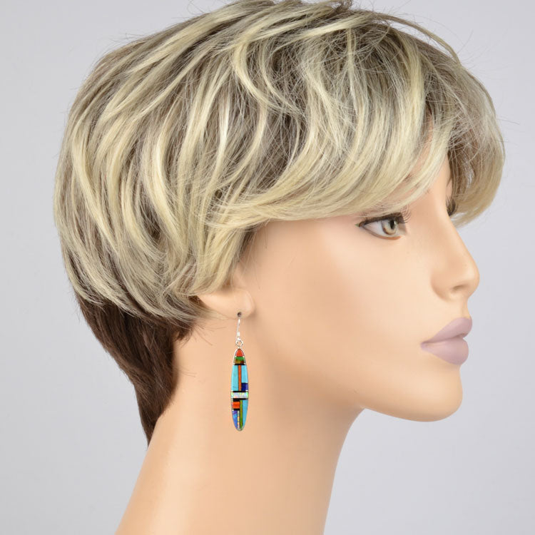 Long Southwest Style Gemstone Earrings
