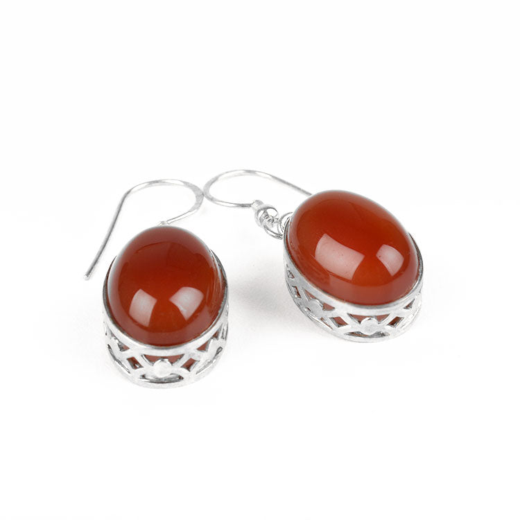 Natural Carnelian Earrings
