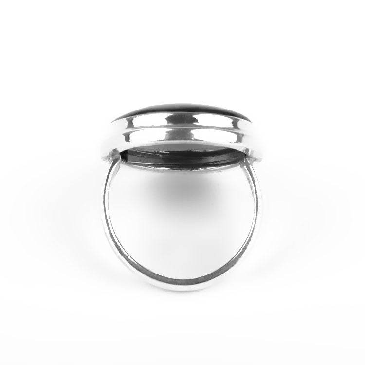 Large Hawk's Eye Gemstone Ring
