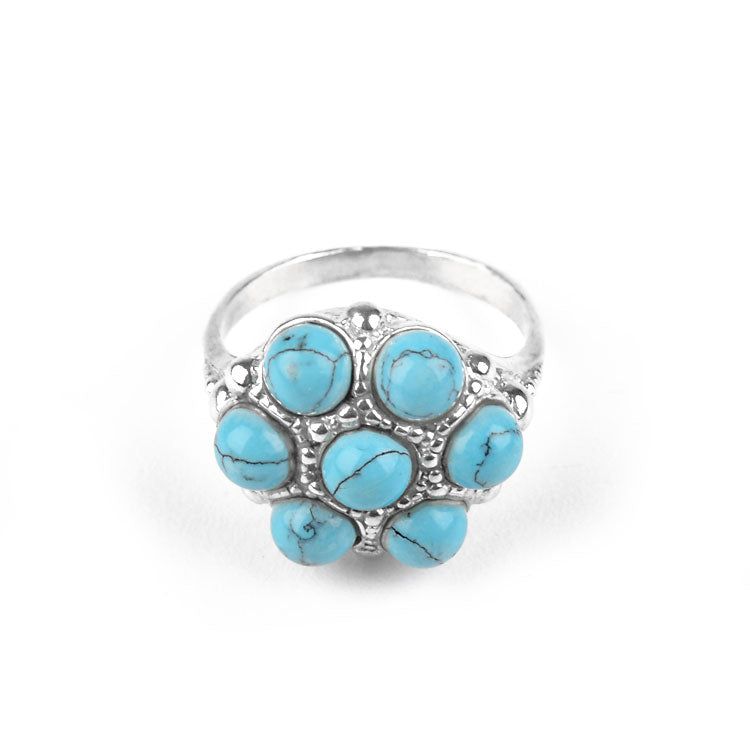 Cute Turquoise in Silver Ring