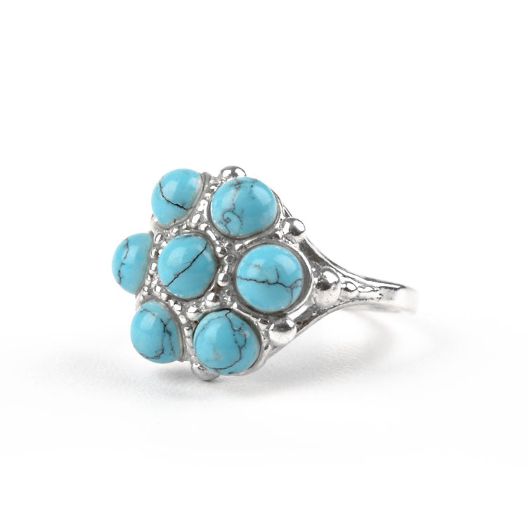 Cute Turquoise in Silver Ring