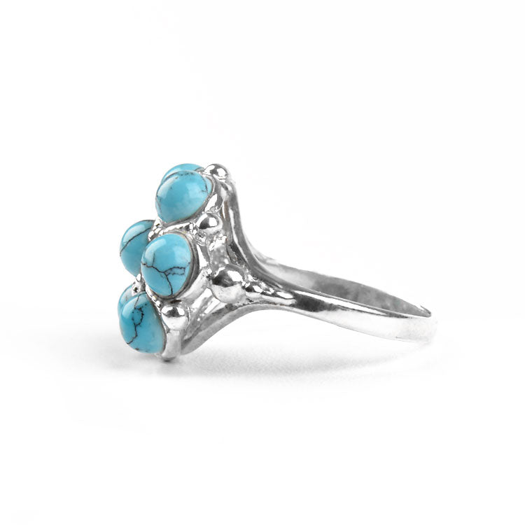 Cute Turquoise in Silver Ring