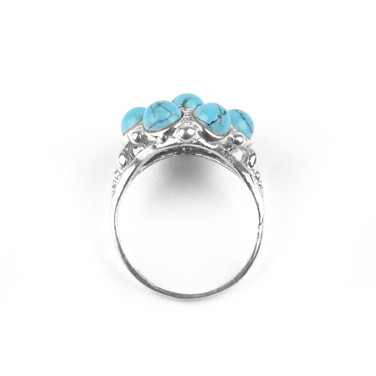 Cute Turquoise in Silver Ring