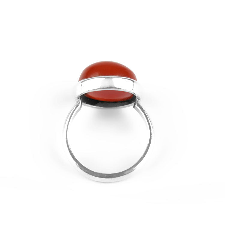 Carnelian Hemisphere Ring