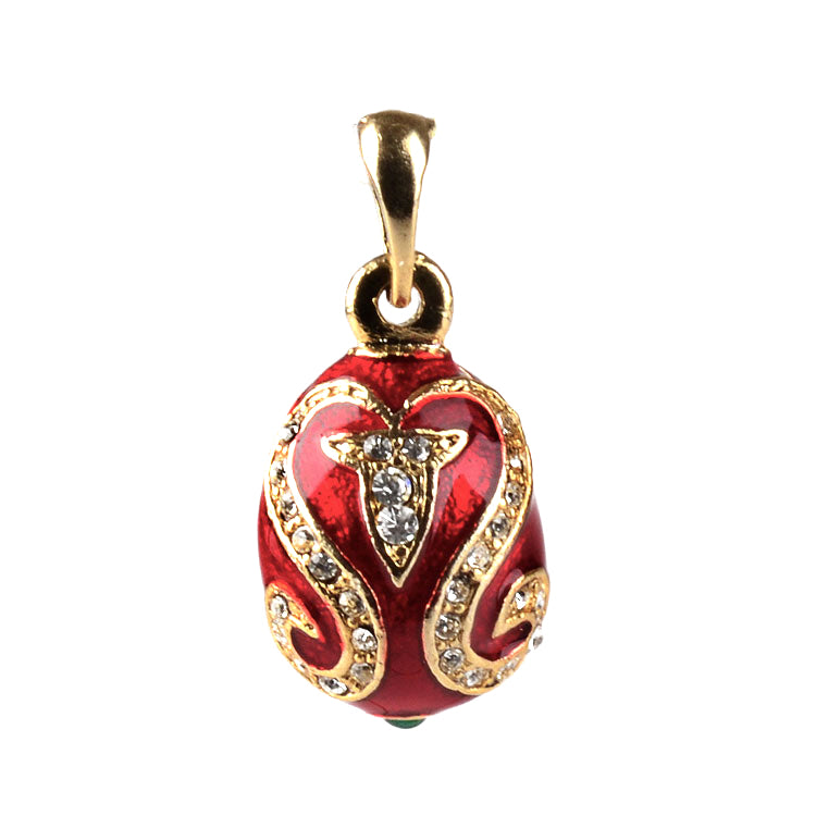 Red & Gold Egg Pendant