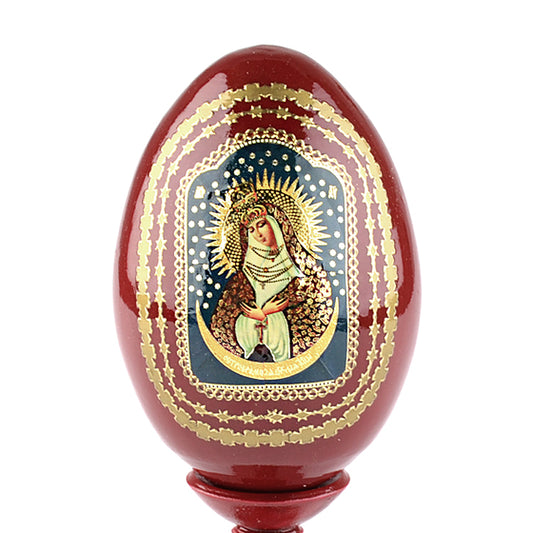 Madonna Wooden Red Egg