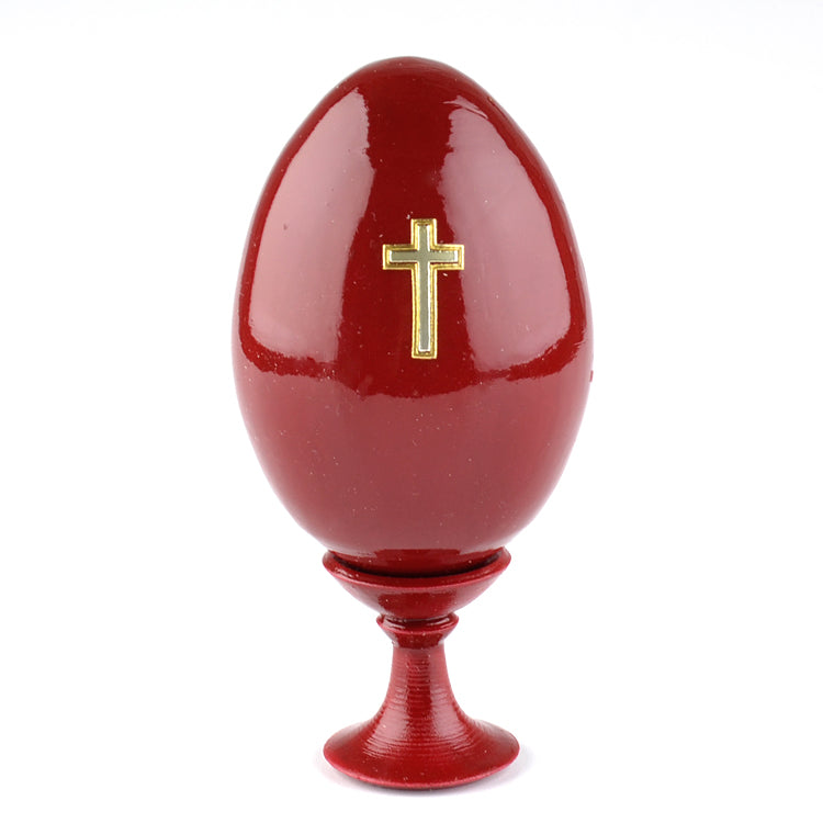 Madonna Wooden Red Egg
