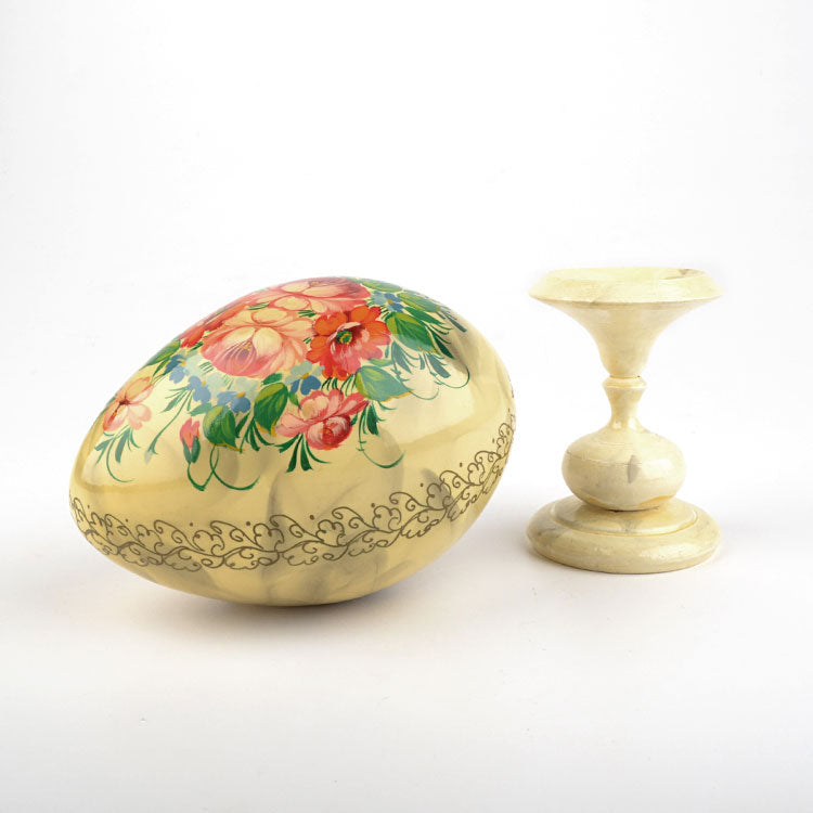 Russian Bouquet Decorative Egg