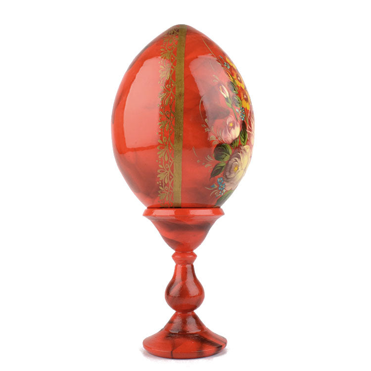 Botanic Wooden Egg with Stand