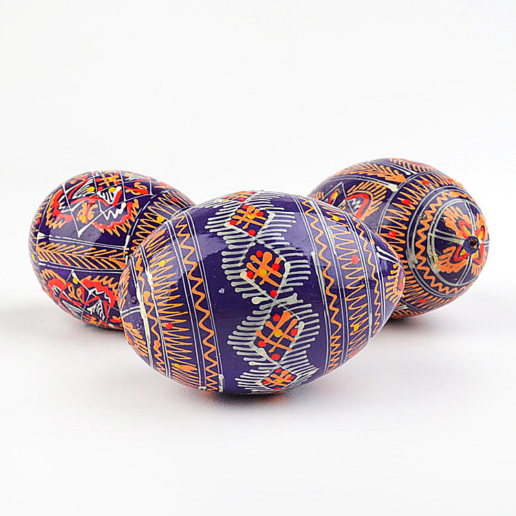 Purple Pisanki Eggs (3)