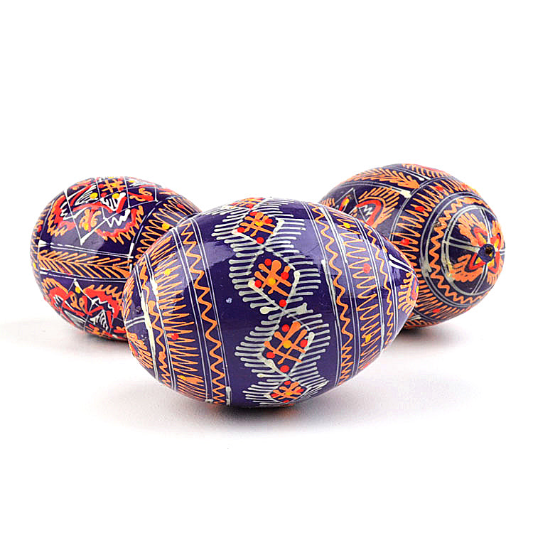 Purple Pisanki Eggs (3)