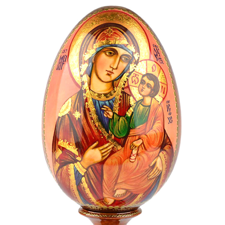 Large Icon Egg of Blessed Smolensk Virgin