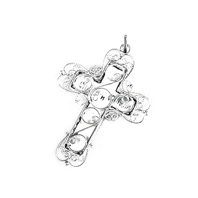 Russian Enamel Crucifix