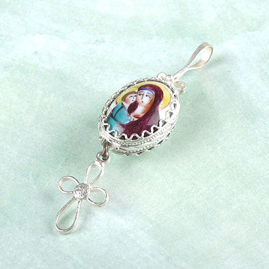 Mother Mary Finift Pendant