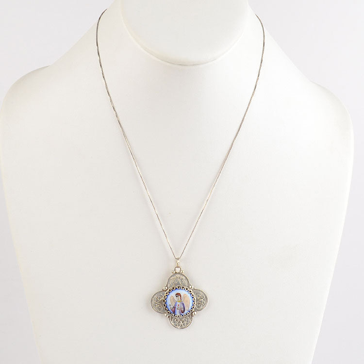 Blue Angel Finift Enamel Pendant