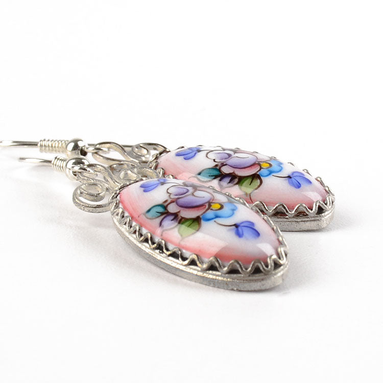 Oval Rostov Enamel Earrings