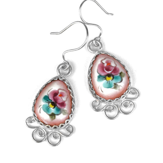 Pretty Finift Enamel Earrings