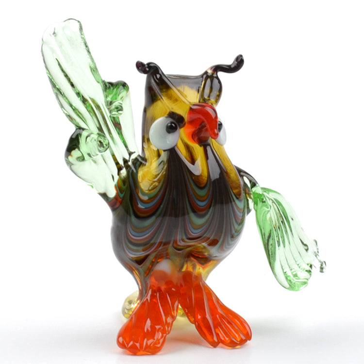Wise Owl Glass Figurine
