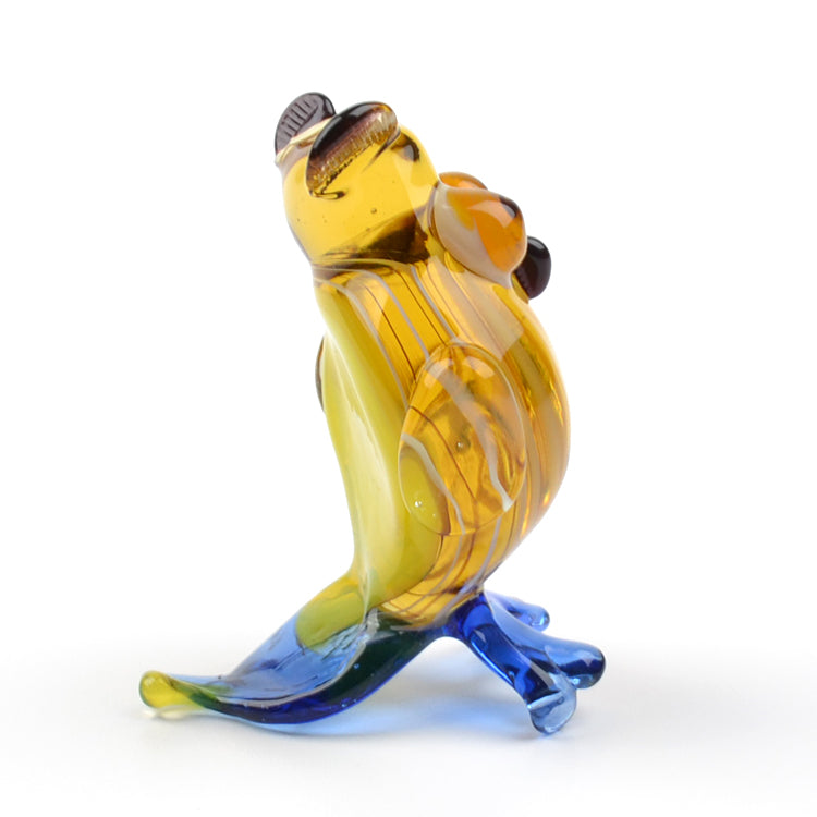 Miniature Glass Owl Figurine