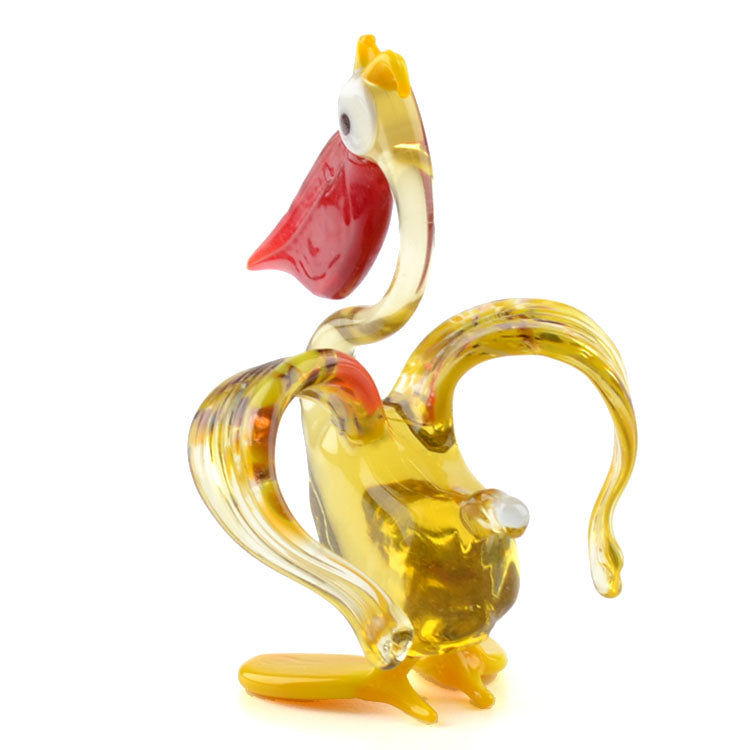 Glass Blown Pelican Figurine