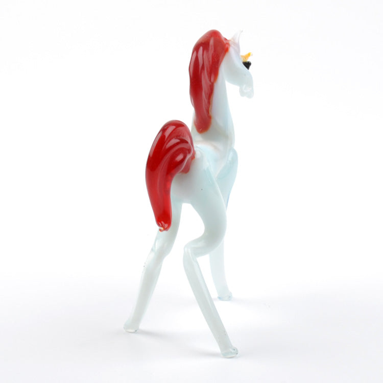 Mystic White Unicorn with Red Mane