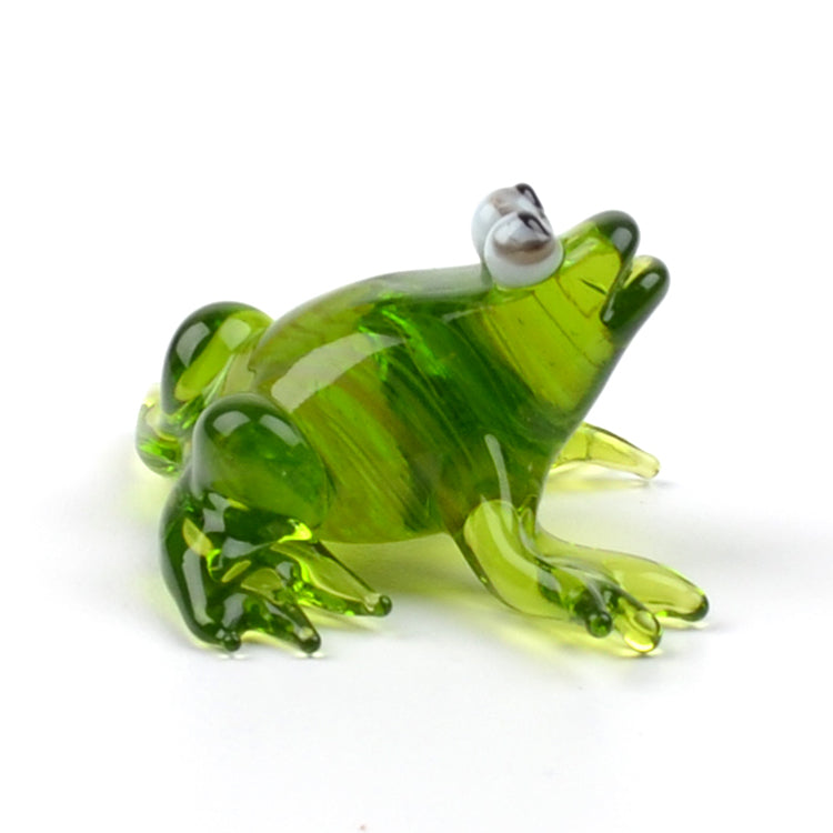 Cute Frog Glass Figurine