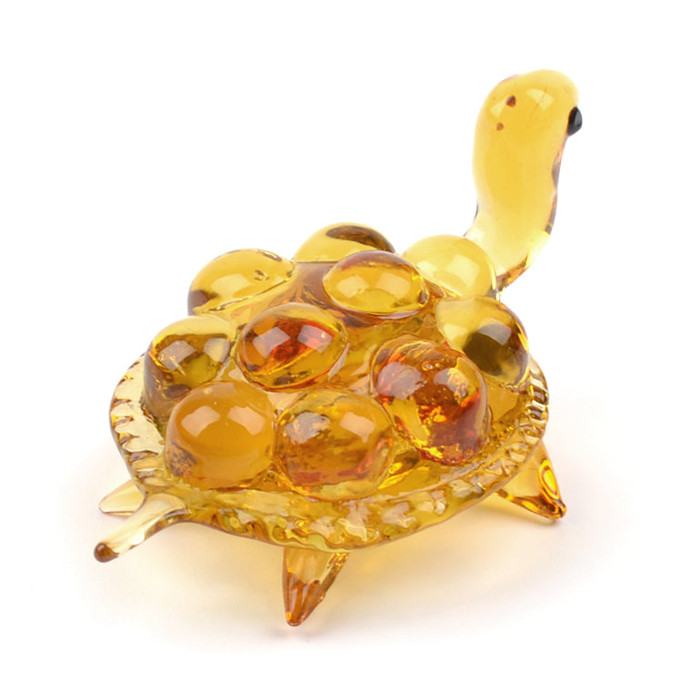 Glowing Turtle Glass Figurine