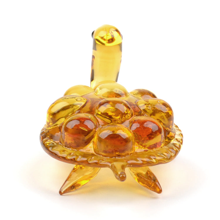 Glowing Turtle Glass Figurine