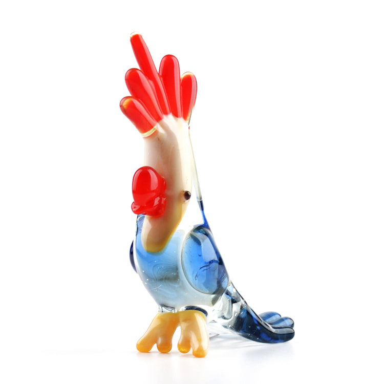 Cockatoo Parrot Glass Figurine