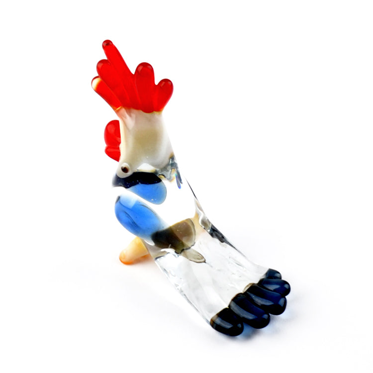 Cockatoo Parrot Glass Figurine