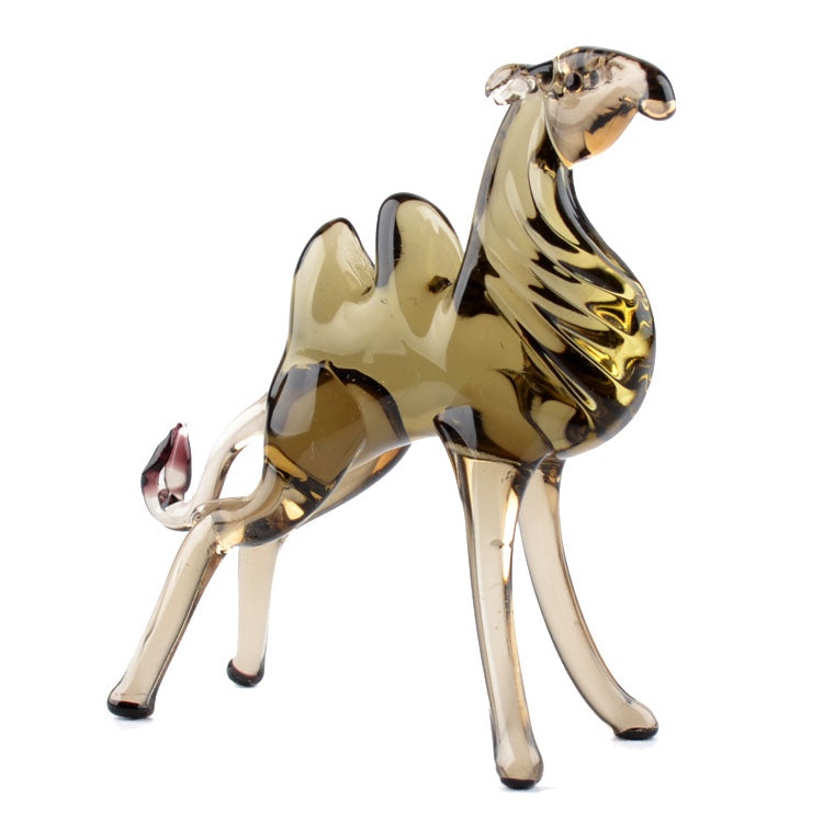 Hand Blown Camel Glass Figurine