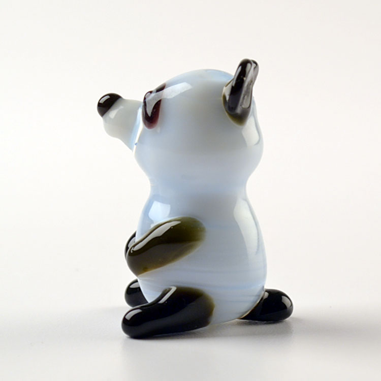 Glass Panda Figurine