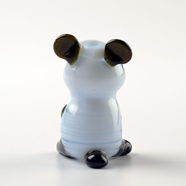 Glass Panda Figurine