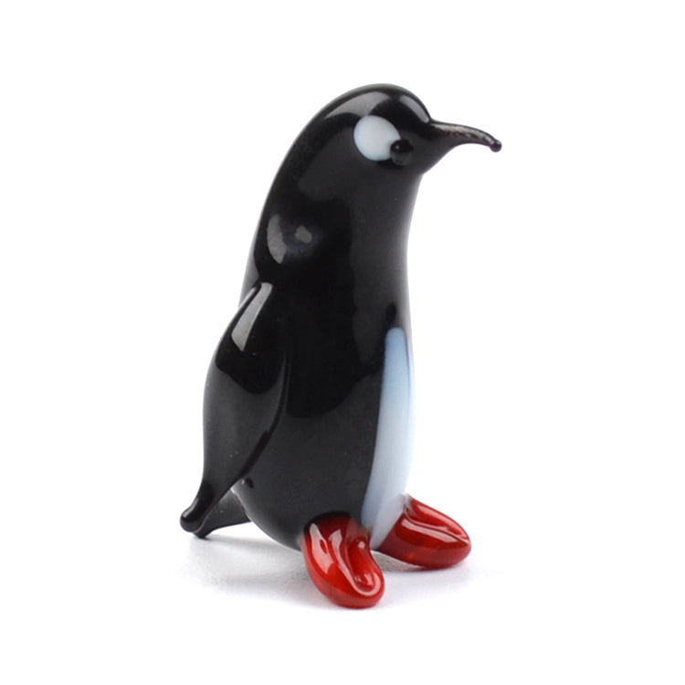 Tiny Penguin Glass Figurine