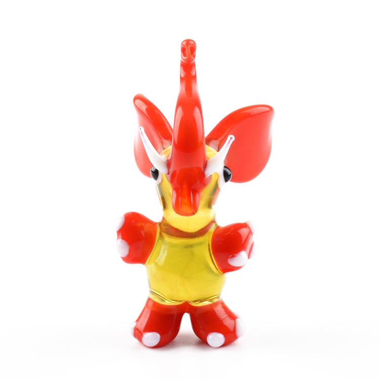 Circus Red Elephant Glass Figurine