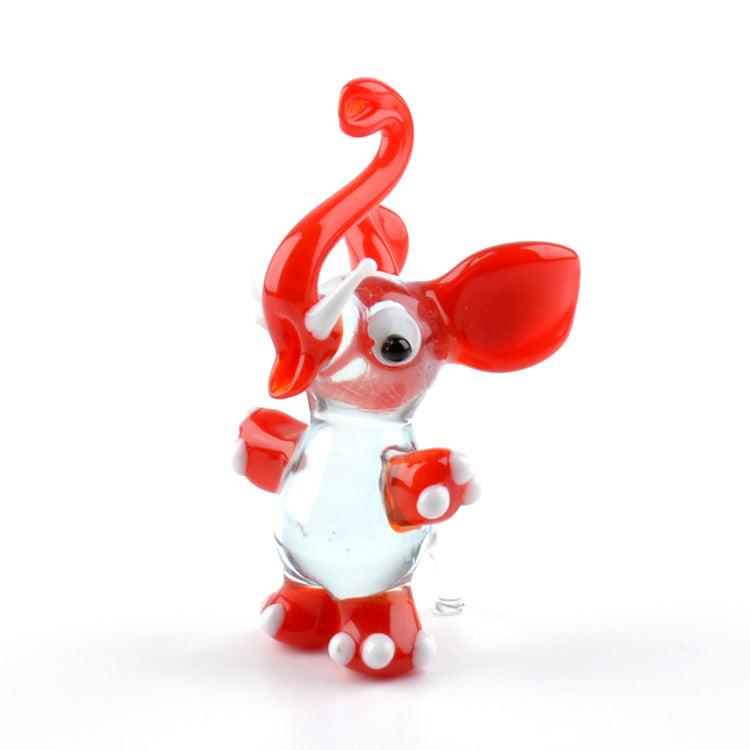 Circus Elephant Glass Figurine
