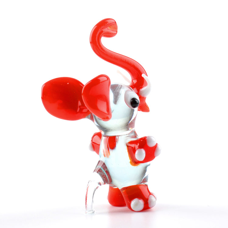 Circus Elephant Glass Figurine