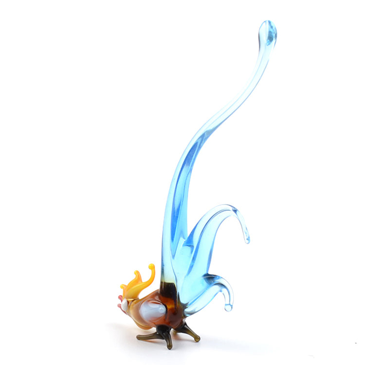 Cockerel Glass Figurine