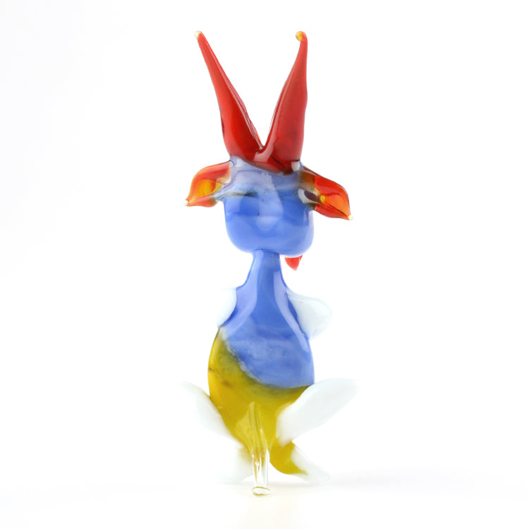 Blue Goat Glass Figurine