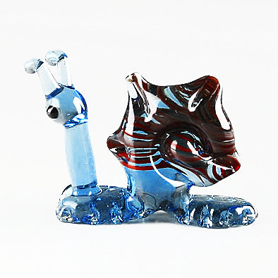 Snail Glass Figurine