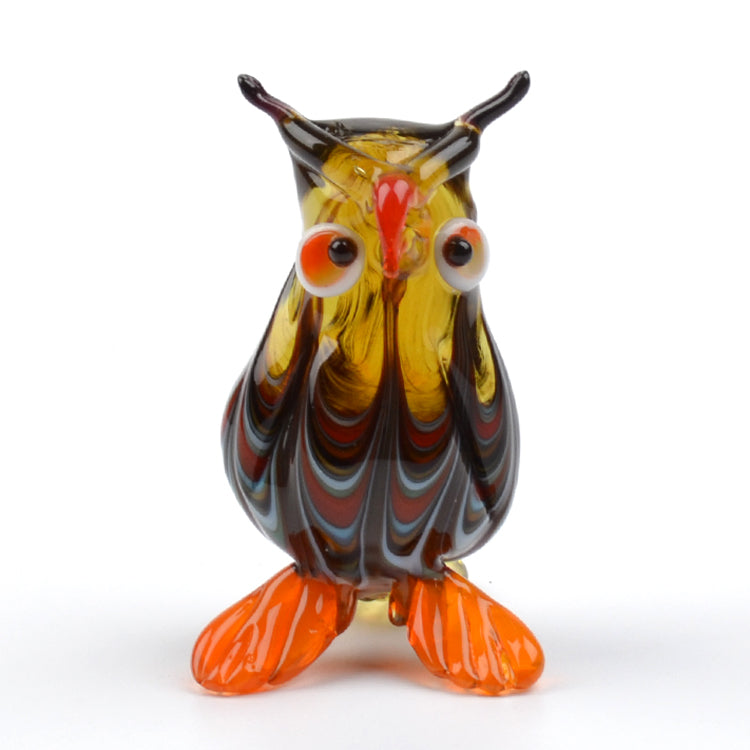 Smart Owl Glass Figurine