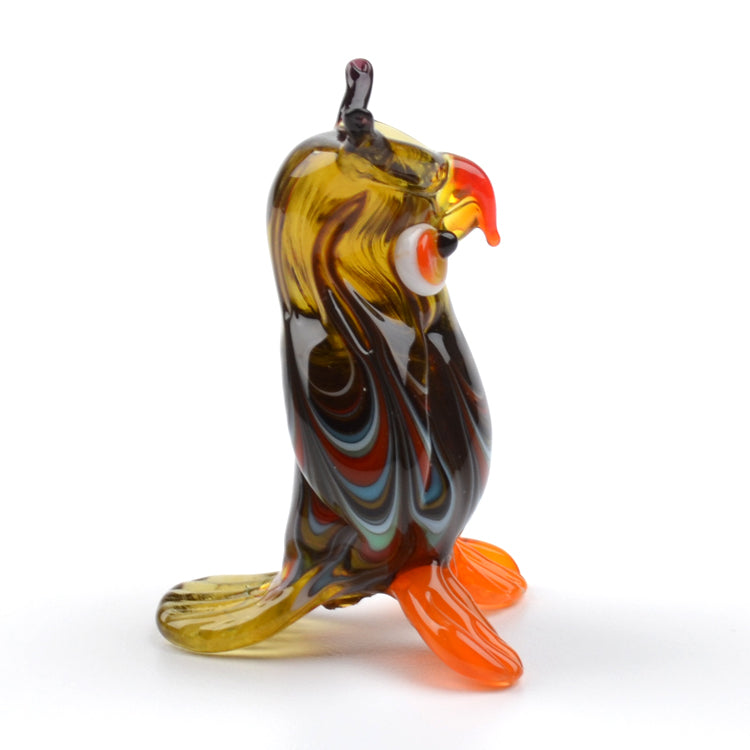 Smart Owl Glass Figurine