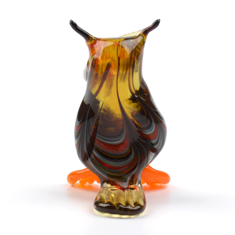 Smart Owl Glass Figurine